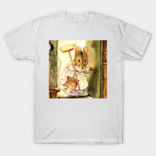 “Mrs Mouse Sweeps the Dollhouse” by Beatrix Potter T-Shirt